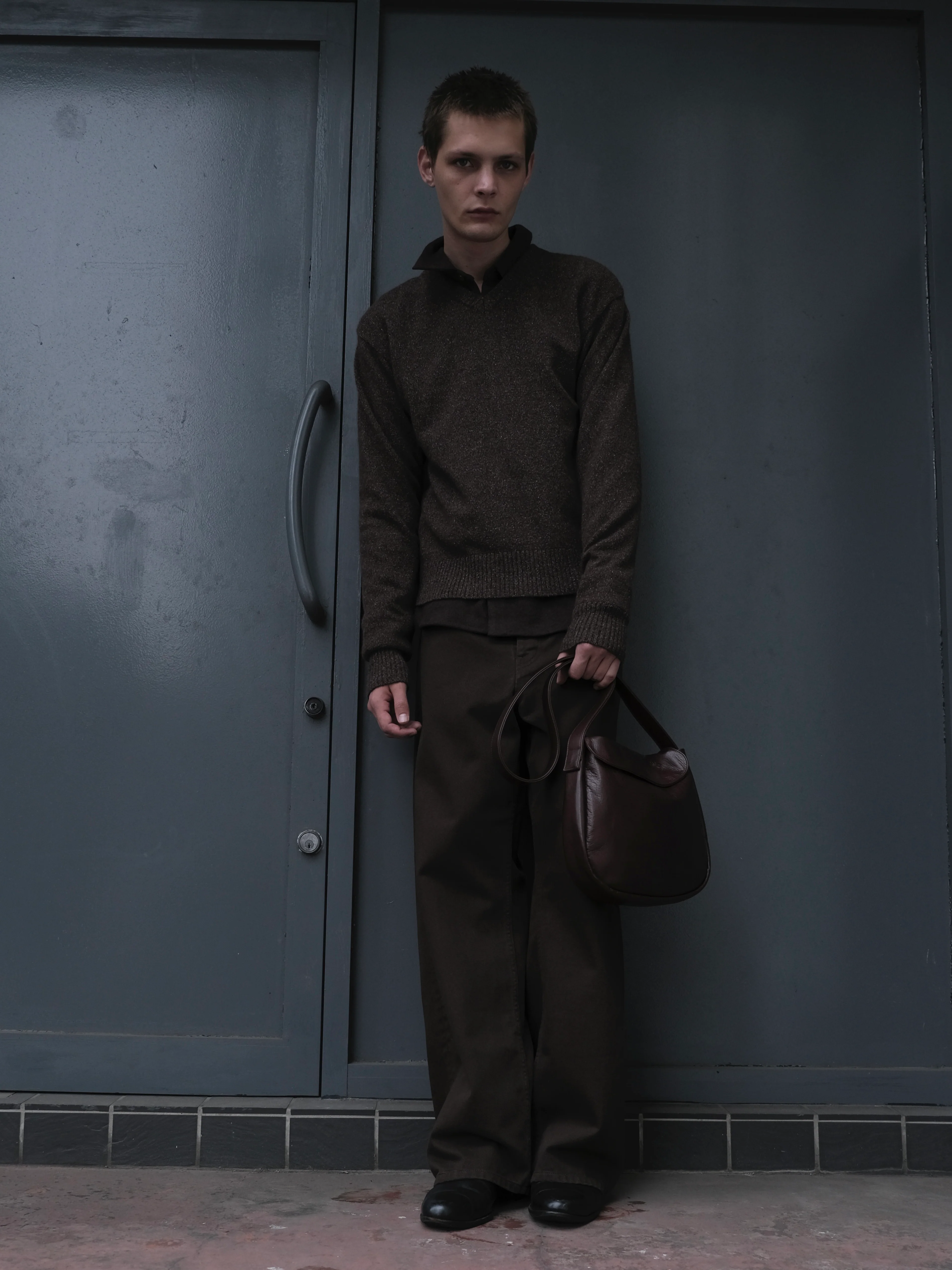Argyle Knit Sweater in Silk/Cashmere - Image 3