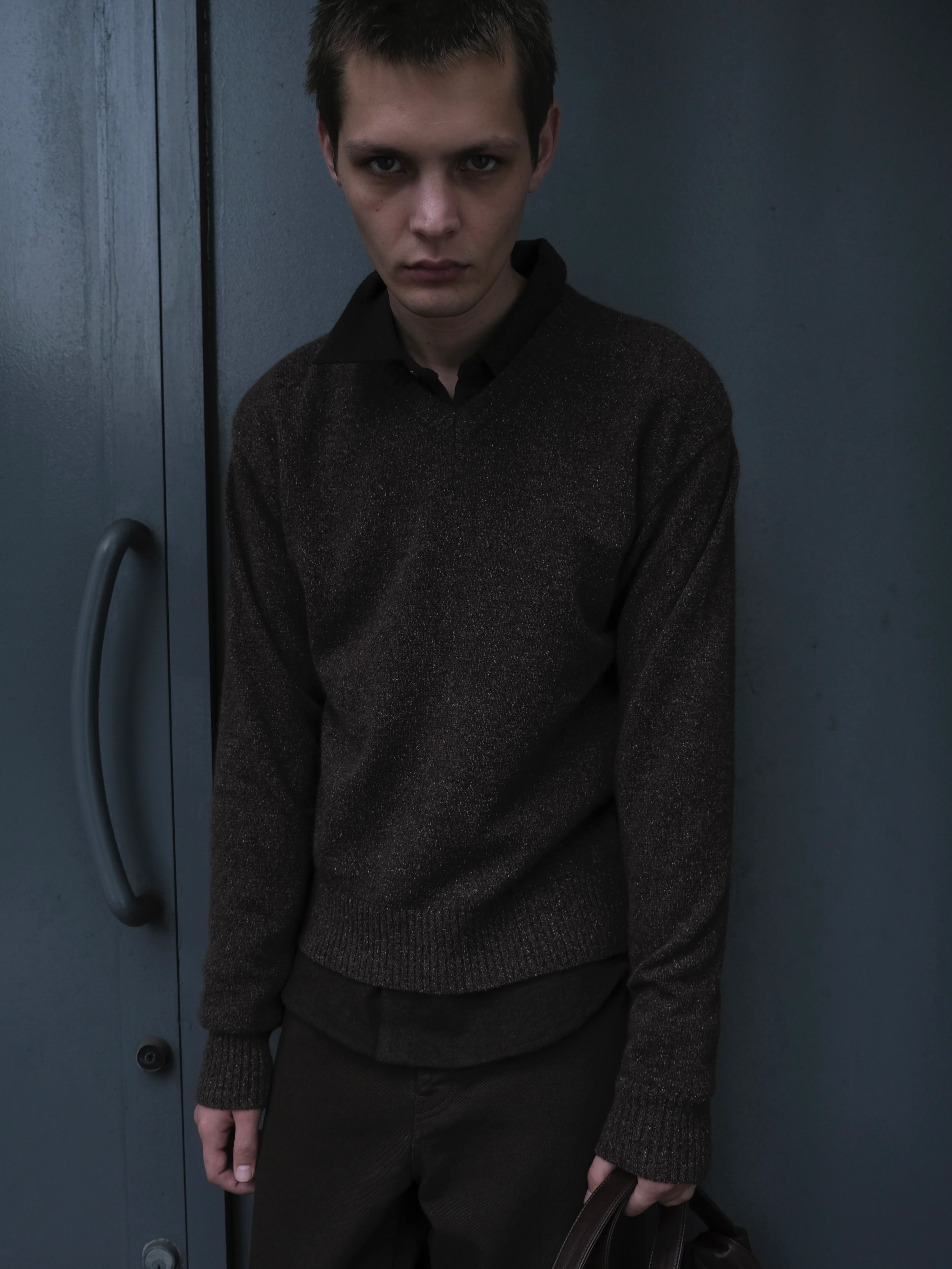 Argyle Knit Sweater in Silk/Cashmere - Image 4