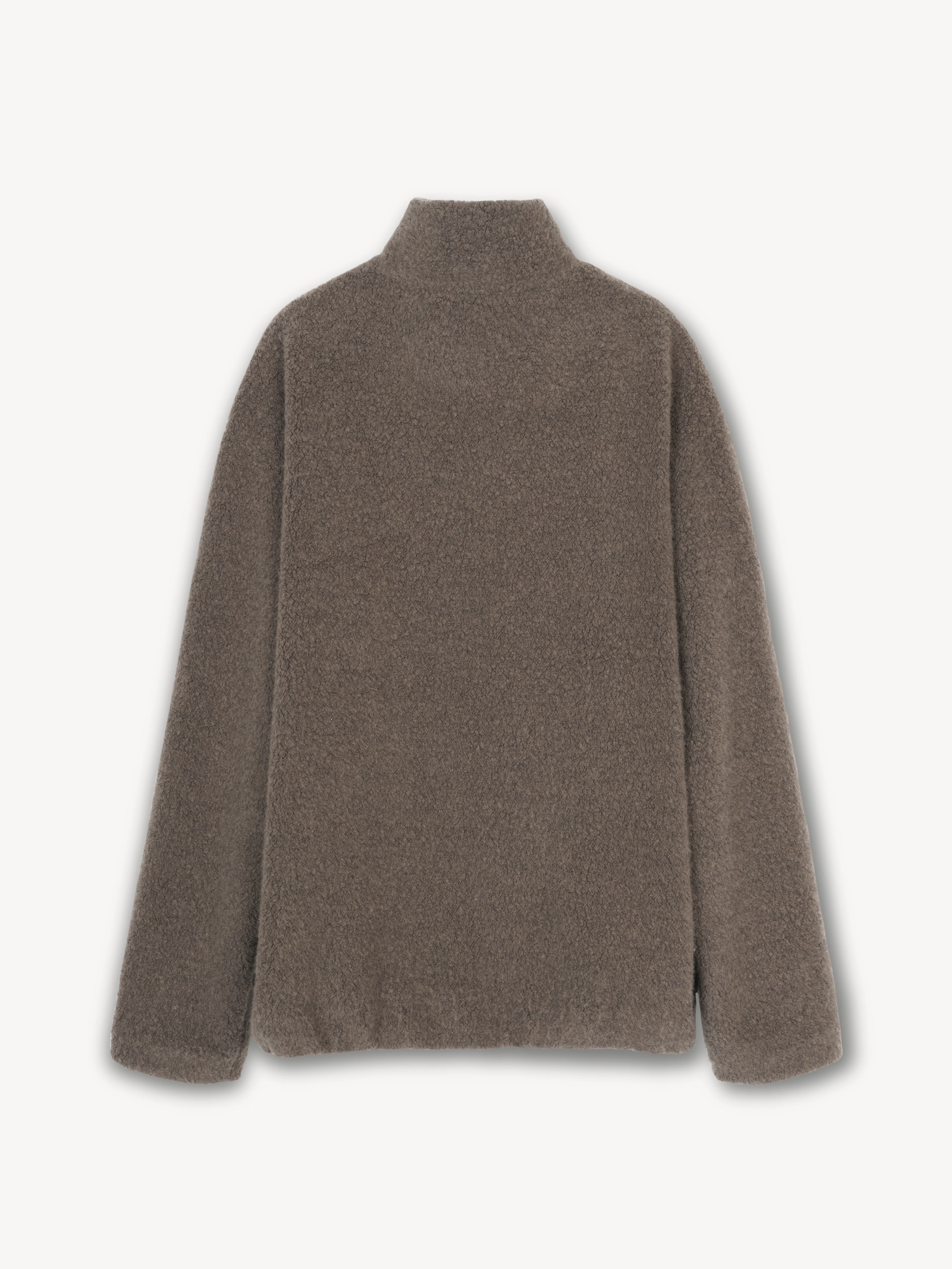 Boa Fleece Jacket in Angora/Virgin Wool - Image 2