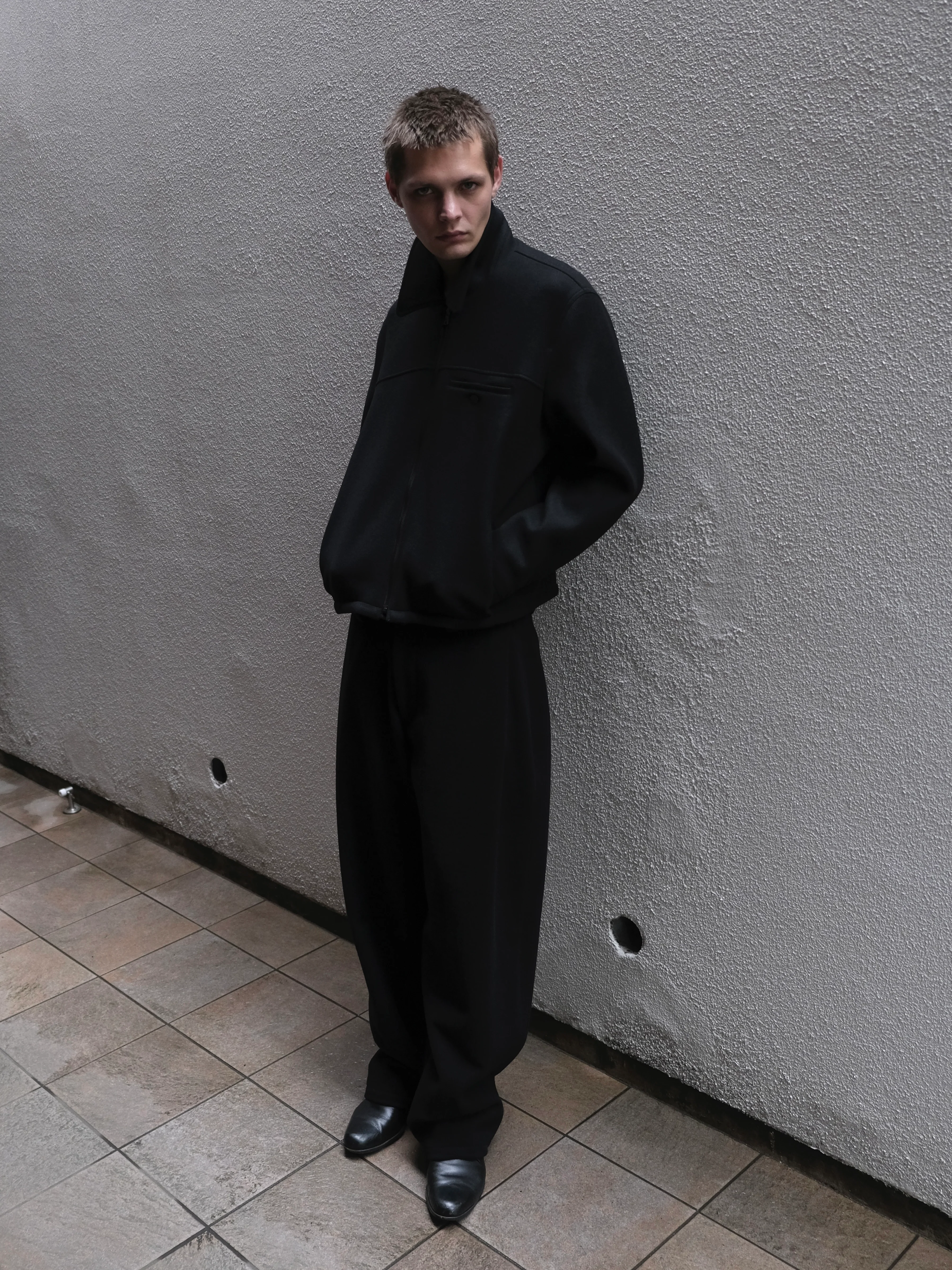 Minimal Jacket in Wool/Nylon - Image 3