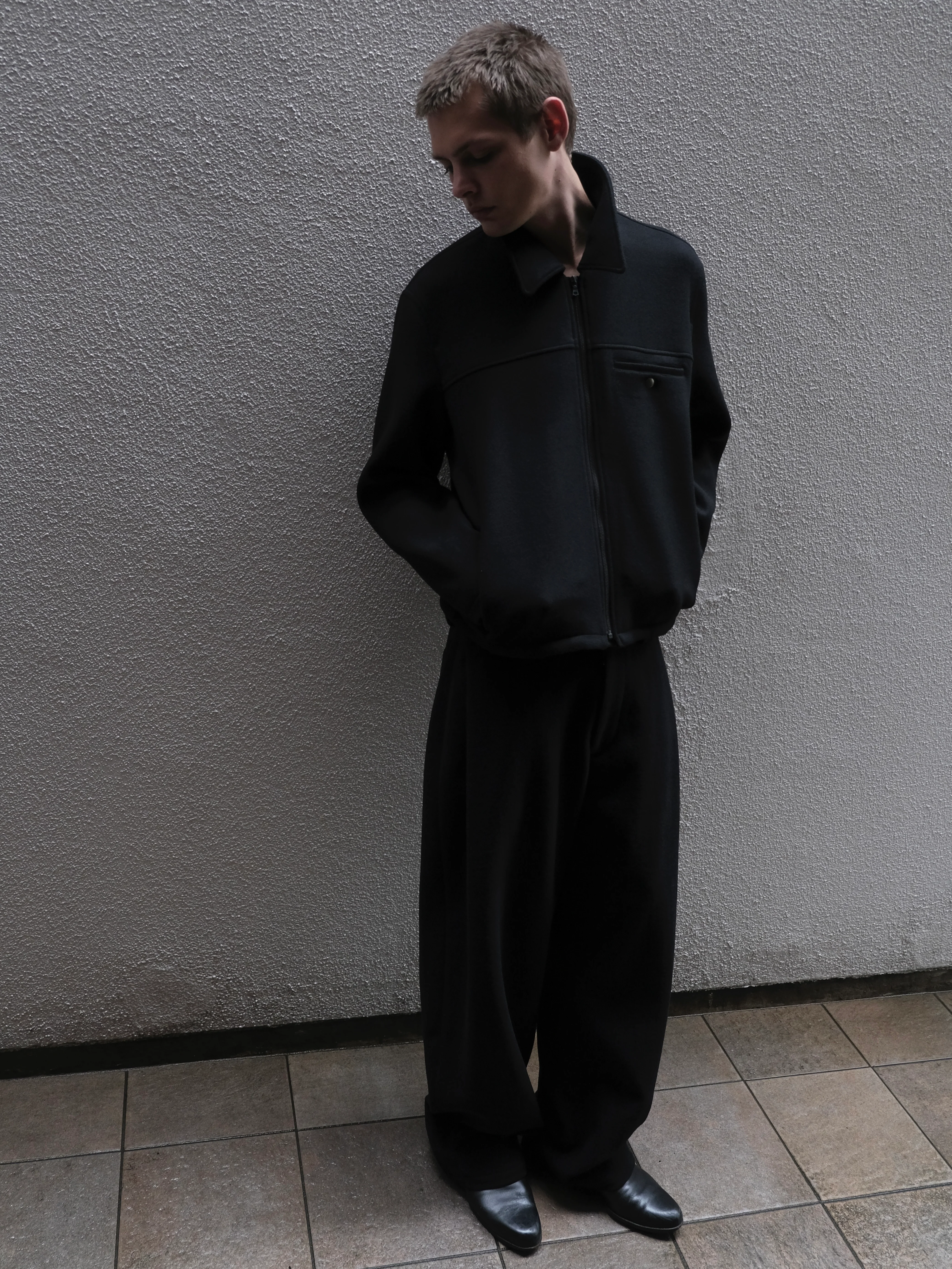 Minimal Jacket in Wool/Nylon - Image 4