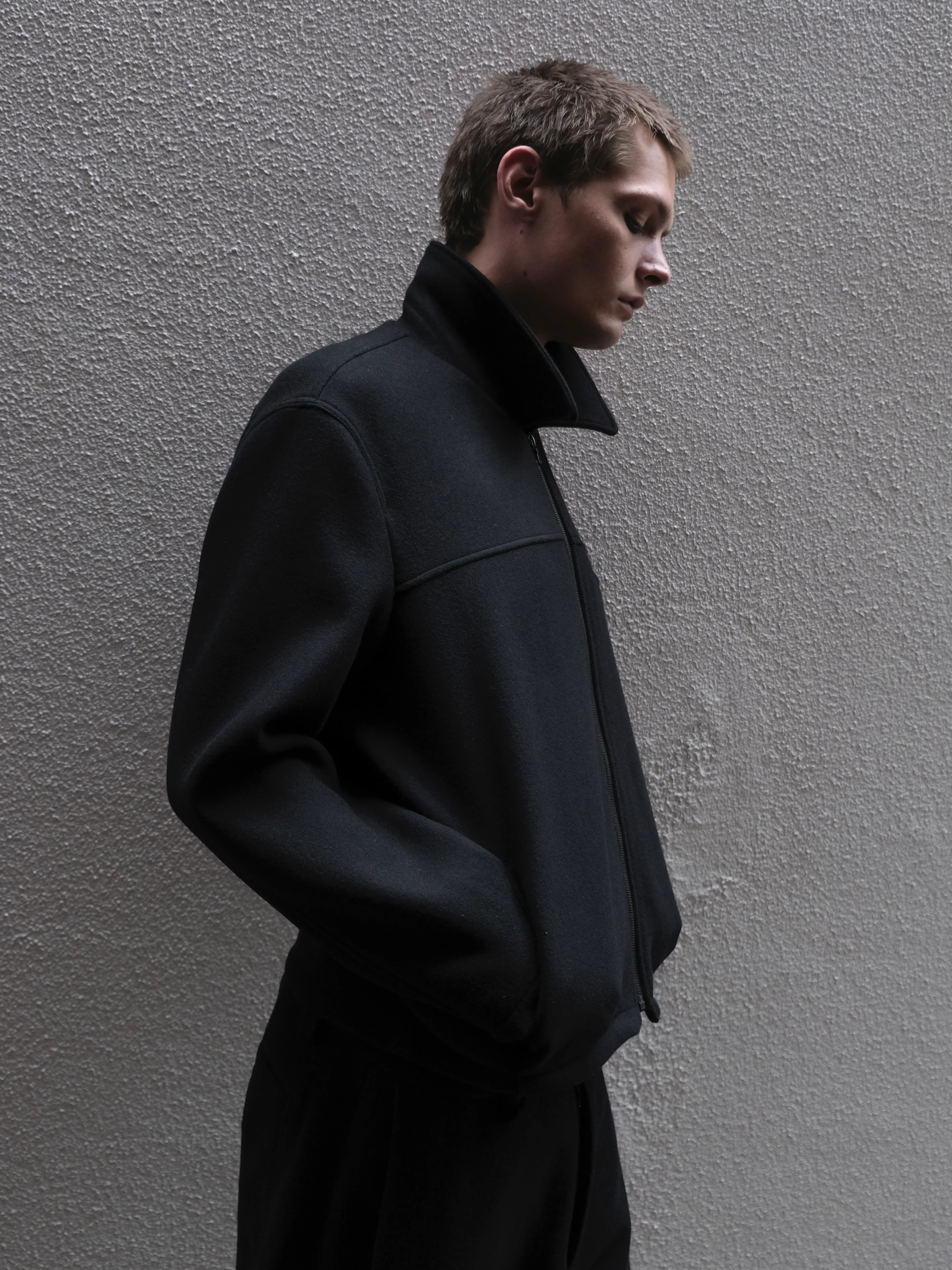 Minimal Jacket in Wool/Nylon - Image 5