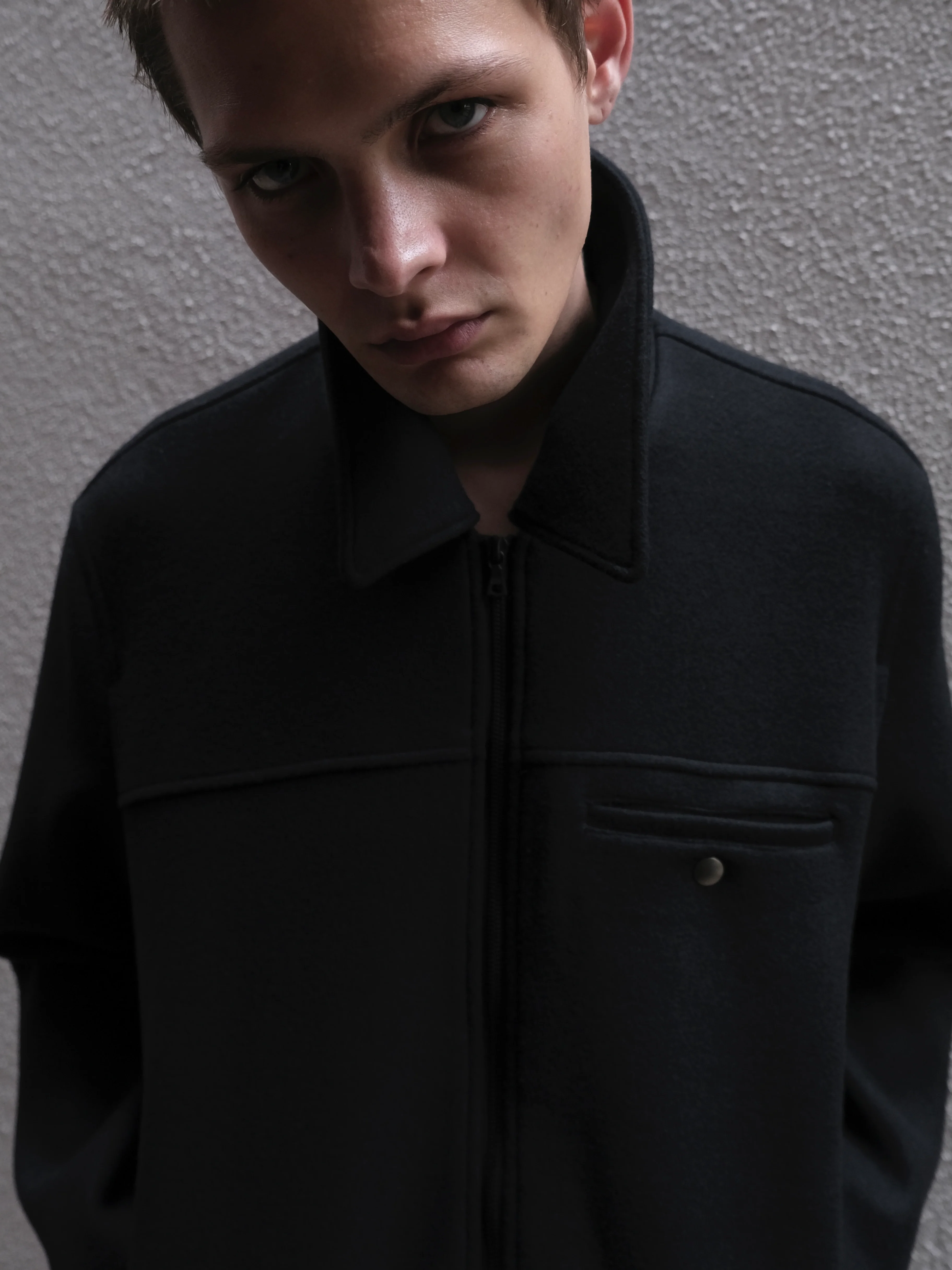 Minimal Jacket in Wool/Nylon - Image 6