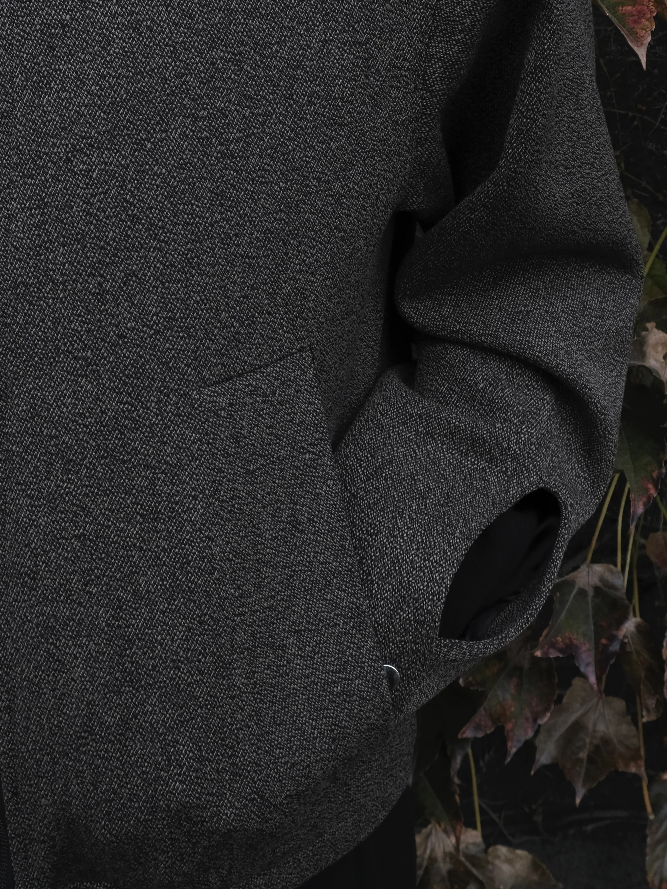 Relaxed Jacket in Wool/Leather - Image 4